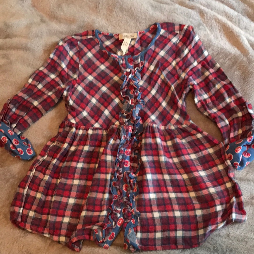 Adorable MJC tunic plaid